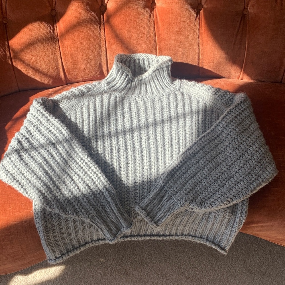 H&M Chunky gray turtleneck sweater